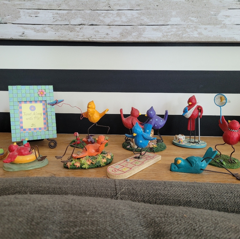 Set VINTAGE Russ Tweet along with me figurines